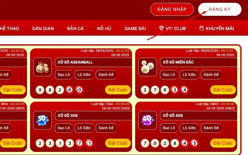 ấn vào nút để đăng ký 79sodo