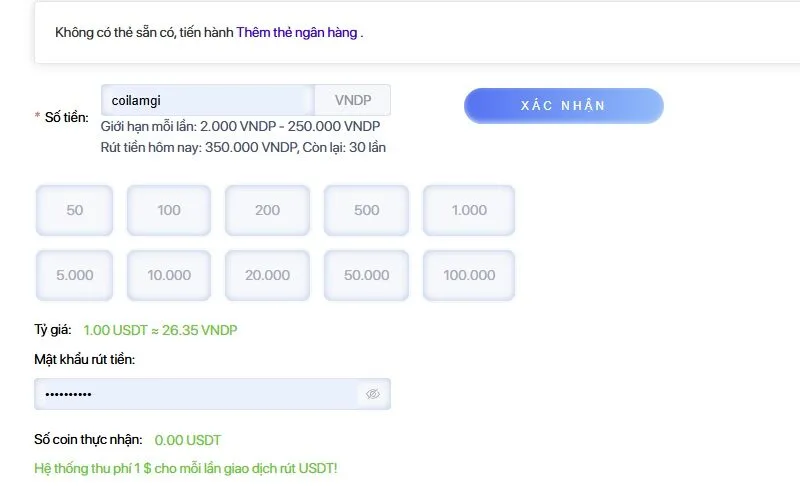Điều kiện để rút tiền 79sodo