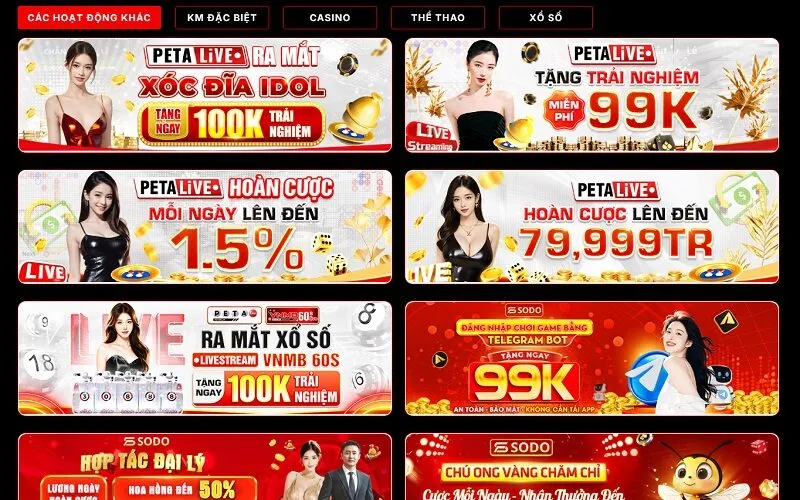 Top khuyến mãi 79sodo nên nhận